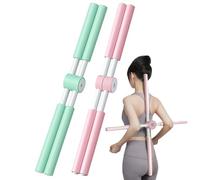 Correcteur De Posture for Bâton De Yoga, Bâton De Musculation Anti-Bosse 2025, Bâton De Yoga Pilates for Le Dos Et La Nuque, Bâton De Gymnastique avec Noyau en Acier Inoxydable Et Mousse(2pcs(b))