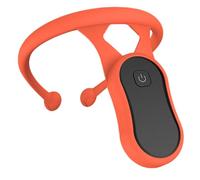 Correcteur de posture intelligent rappel de posture par vibration en silicone avec écran LCD et interrupteur tactile confortable et léger pour enfants adultes orange