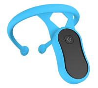 Correcteur de posture intelligent rappel de posture par vibration en silicone avec écran LCD et interrupteur tactile confortable et léger pour enfants adultes bleu