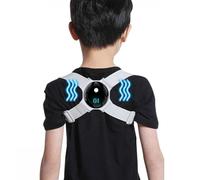 Correcteur de posture Kids with Smart Sensor Vibration Rappel Posture Autoule entraîneur pour améliorer l'ajustement de la cyphose en affaissement, la cyphose thoracique (couleur: gris), r