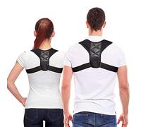 Correcteur de Posture Médical Réglable Clavicule Correcteur de Posture Hommes Woemen Haut du Dos Brace Épaule Soutien Lombaire Ceinture Corset Posture Correction Support Brace (Color : Black, Size :