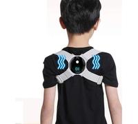 Correcteur de Posture pour Enfants avec Capteur Intelligent Rappel de Vibration Attelle de Posture Lisseur pour AméLiorer La Cyphose Thoracique Ajuster Le Correcteur de Dos Gris
