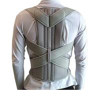 Correcteur de posture pour hommes et femmes, redresseur de soutien dorsal, corset de colonne vertébrale pour scoliose, ceinture de correction de posture (couleur : argent, noir), correcteur de posture