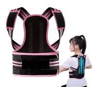 Correcteur De Posture pour Le Dos Droit pour Enfants Et Adolescents Ceinture Lombaire Ajustable Corset Orthopédique Scoliose Infantile Correction De La Cyphose(Pink,S)