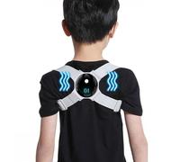 Correcteur de posture pour les enfants, record de posture arrière avec rappeur de vibration de capteur intelligent, correcteur de la posture de l'épaule, correcteur de posture du dossier pour les enf