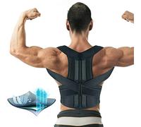 Correcteur de posture pour les hommes et les femmes arrière de la posture de la posture Clicule de support Stop Souching and Incouragement Traineur arrière réglable (couleur: noir, taille: x-grand)