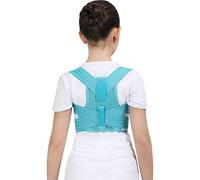 Correcteur de Posture Réglable pour Enfants Ceinture de Soutien Dorsal Corset Orthopédique pour Enfants pour la Colonne Vertébrale des Enfants Lombaire Bretelles d'épaule Santé (Color : Blue, Size