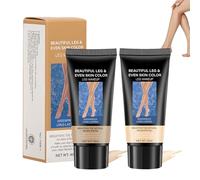 Correcteur des jambes, Maquillage Corps, Crème de recouvrement imperméable pour les varices, Maquillage des Jambes Imperméable Sans Transfert(Brun Clair + Moyen)