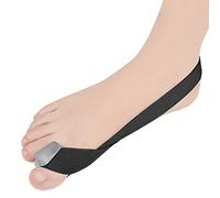 Correcteur D'oignon Hallux Valgus, Ceinture élastique Simple de Correction D'hallux Valgus, Manchon Séparateur D'Orteils en Silicone pour Orteils Qui Se Chevauchent, Noir (L)