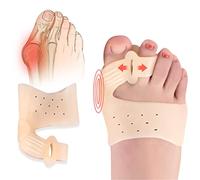Correcteur d'oignon, séparateurs d'orteils en silicone souple et élastique, redresseur orthopédique pour gros orteil, soulagement de la douleur pour hallux valgus, orteils, callosités, 1 paire