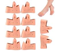 Correcteur d'orteil, redresseur d'orteil - 5 paires de lisseurs correcteurs d'orteils - Écarteurs d'orteils pour femmes, écarteurs d'orteils corrects pour hommes et femmes