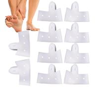 Correcteur d'orteil, redresseur d'orteil - 5 paires de séparateurs d'entretoises en silicone | Séparateur d'orteils et protecteurs pour orteils superposés, écarteurs d'orteils pour femmes et hommes