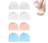 Correcteur d'Ortils en Silicone - Séparateurs et Redresseurs pour Soulager les Douleurs du Pied, les Oignons, les Orteils en Griffe et la Fasciite Plantaire (4 paires)