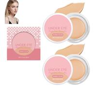 Correcteur et illuminateur contour des yeux à couvrance totale, crème rose longue tenue pour cernes et taches, hydratante et waterproof, nourrissante et légère (warm*2)