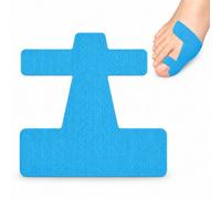 Correcteur Hallux Valgus Bande Kinésiologique Prédécoupée pour Oignon | Coton respirant sans latex, bande imperméable, soulagement ciblé, pour hommes et femmes(Bleu,40pcs)