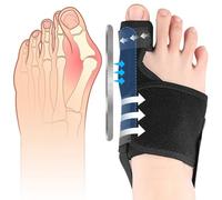 Correcteur Hallux Valgus, Réutilisable Redresseur Orteil Antidérapant, Réglable Nuit & Jour Ecarteur D'orteil Oignon, Séparateurs D'orteils Avec, Pour hallux valgus Bunion Femmes et Hommes(Droite)