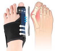 Correcteur Hallux Valgus, Réutilisable Redresseur Orteil Antidérapant, Réglable Nuit & Jour Ecarteur D'orteil Oignon, Séparateurs D'orteils Avec, Pour hallux valgus Bunion Femmes et Hommes(Gauche)