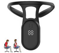 Correcteur Intelligent Pour Bossu,Soutien Du Dos Intelligent Pour La Santé,Restauration De Belles Courbes Du Cou Et Du Dos,Dispositif De Rappel De Posture Intelligent (Black)