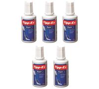 Correcteur liquide - TIPP-EX - Rapid Foam - Lot de 5 - Flacon 20 ml - Couleur blanche