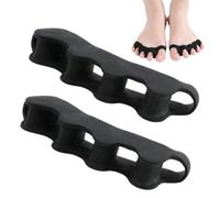 Correcteur séparateur d'orteils - Entretoise réutilisable en silicone à 5 trous | Alignement du gros orteil et correction d'éversion | Appareil de confort pour hommes, femmes, personnes âgées, maison