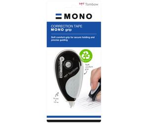 Correcteur tombow mono grip dévidoir ruban 5mmx10m application frontale réécriture immédiate