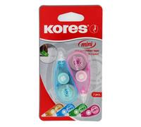 Kores Ruban correcteur Mini souris – sec, ergonomique, sans pelage – Lot 2 (5 m x 4,2 mm)