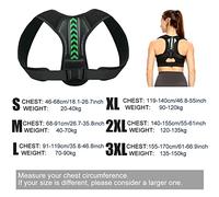 Correction Correction Clavicule réglable Spine Back épaule Lumbar Men Femmes Correction Relaxation (Style de Couleur A Bleu, Taille: L)