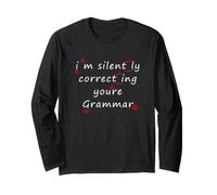Correction de Grammaire Humour Corriger silencieusement Votre Grammaire Manche Longue