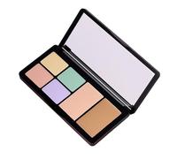 Correction de la palette de correcteur - 6 couleurs crème avec pinceau, kit de contour professionnel, ensemble de maquillage de mélange lisse, formule complète de couverture | Étanche pour les cercles