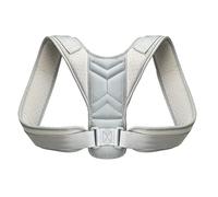 Correction de Posture arrière réglable médical Courroie de Correction de Soutien à la clavicule pour Hommes pour Hommes Femmes Correcteur Assis à Bosse (Couleur: Blanc, Taille: Moyen)