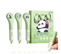 Correction Pen - 3 Pcs Panda Design | Smudge Proof Quick Drying Correction Tape Eraser, Smooth Writing CorrectionFluid Pen For Students Teachers Office School Diary Use | Writing Fix