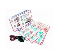 Correction visuelle, appareil d'entraînement oculaire stéréo, thérapie visuelle, rouge/vert, incompatibilité, cartes d'entraînement,(A)