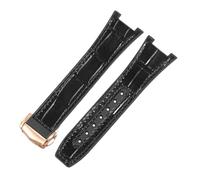 Corrège de Montre Homme en Cuir Authentique et Silicone Libération Rapide Fermeture en Métal Inoxydable et Bande de Remplacement pour Omega Constellation