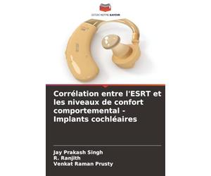 Corrélation entre l'ESRT et les niveaux de confort comportemental - Implants cochléaires