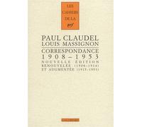 Correspondance (1908-1953). "Braises ardentes, semences de feu" - Paul Claudel - Gallimard - broché - Roman