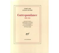 Correspondance (1909-1925) - André Gide - Gallimard - broché - Lettres