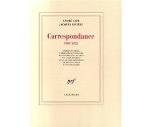 Correspondance (1909-1925) - André Gide - Gallimard - broché - Lettres