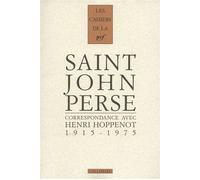 Correspondance (1915-1975) - Saint-John Perse - Gallimard - broché - Lettres