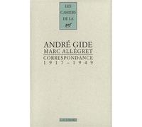 Correspondance (1917-1949) - André Gide - Gallimard - broché - Lettres