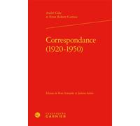 Correspondance (1920-1950) - André Gide - Classiques Garnier - relié - Lettres