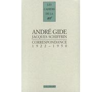 André Gide, Jacques Schiffrin – Correspondance (1922-1950) – Éd. Alban Cerisier – Gallimard