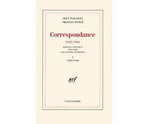 Correspondance - (1923-1968)-1923-1946 - Jean Paulhan - Gallimard - Livre