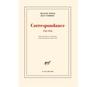 Correspondance 1941-1944 - Francis Ponge - Gallimard - broché - Roman