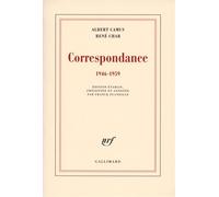 Correspondance (1946-1959) - René Char - Gallimard - broché - Lettres