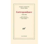 Correspondance - (1950-1962) - Jacques Chardonne - Gallimard - Livre