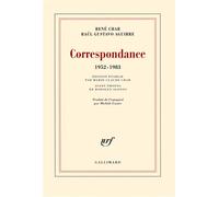 Correspondance (1952-1983) - Raúl Gustavo Aguirre - Gallimard - broché - Lettres