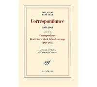 Correspondance (1954-1968) - Paul Celan - Gallimard - broché - Roman