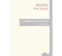Correspondance 1973-2016 Deon michel (Auteur)