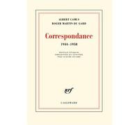Correspondance Albert Camus (Auteur), Roger Martin Du Gard (Auteur), Claude Sicard (Edité par)