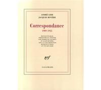 Correspondance (1909-1925) - André Gide - Gallimard - broché - Lettres